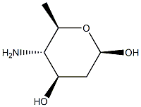 beta-D-arabino-Hexopyranose, 4-amino-2,4,6-trideoxy- (9CI) Structure