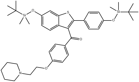 4,6-di(tert-ButyldiMethylsily) Raloxifene|4,6-DI(TERT-BUTYLDIMETHYLSILY)RALOXIFENE