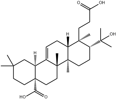 3,4-开环-齐墩果-12-烯-4-醇-3,28-二酸 结构式