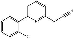 2-(6-(2-氯苯基)吡啶-2-基)乙腈,1822833-27-1,结构式