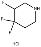 3,4,4-トリフルオロピペリジン塩酸塩 化学構造式