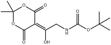 tert-butyl 2-(2,2-diMethyl-4,6-dioxo-1,3-dioxan-5-ylidene)-2-hydroxyethylcarbaMate Structure