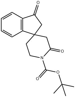 Tert-Butyl 2,3-Dioxo-2,3-Dihydrospiro[Indene-1,4-Piperidine]-1-Carboxylate(WX106402) Structure