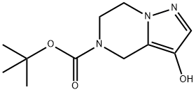 叔-丁基 3-羟基-6,7-二氢吡唑并[1,5-A]吡嗪-5(4H)-甲酸基酯,1823862-82-3,结构式