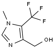 (1-甲基-5-(三氟甲基)-1H-咪唑-4-基)甲醇, 1823872-72-5, 结构式