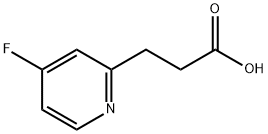 3-(4-氟吡啶-2-基)丙酸 结构式