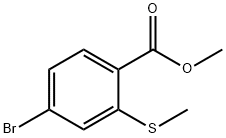 methyl 4-bromo-2-(methylthio)benzoate(WX191492) 化学構造式