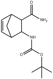 (RAC)-TERT-BUTYL (3-CARBAMOYLBICYCLO[2.2.1]HEPT-5-EN-2-YL)CARBAMATE Structure