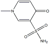 3-Pyridinesulfonamide,1,4-dihydro-1-methyl-4-oxo-(9CI),182556-18-9,结构式