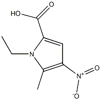 1H-Pyrrole-2-carboxylicacid,1-ethyl-5-methyl-4-nitro-(9CI) Structure