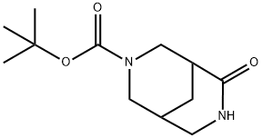 RaceMic 6-oxo-3,7-diaza- bicyclo[3.3.1]nonane-3-carboxylic acid tert-butyl ester Struktur