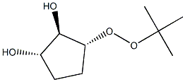 1,2-Cyclopentanediol,3-[(1,1-dimethylethyl)dioxy]-,(1-alpha-,2-bta-,3-alpha-)-(9CI) 化学構造式