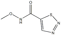 1,2,3-Thiadiazole-5-carboxamide,N-methoxy-(9CI) Structure