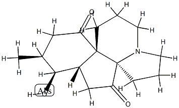 8α-ヒドロキシセラチナン-5,13-ジオン 化学構造式