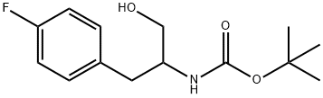 tert-butyl 3-(4-fluorophenyl)-1-hydroxypropan-2-ylcarbamate,183669-12-7,结构式