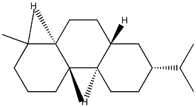 (4bβ,8aα,10aβ)-テトラデカヒドロ-1,1,4aα-トリメチル-7β-イソプロピルフェナントレン 化学構造式