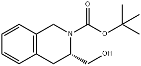 3(S)-3-羟甲基-3,4-二氢-1H-异喹啉-2-羧酸叔丁酯, 183958-71-6, 结构式