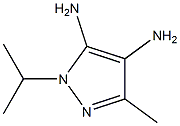 1H-Pyrazole-4,5-diamine,3-methyl-1-(1-methylethyl)-(9CI),184172-97-2,结构式