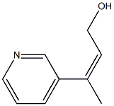 2-Buten-1-ol,3-(3-pyridinyl)-(9CI) Structure