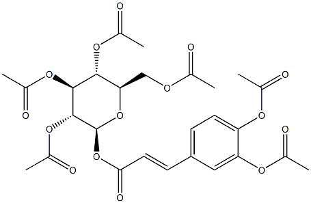 18449-69-9 1-O-[3-[3,4-Bis(acetyloxy)phenyl]propenoyl]-β-D-glucopyranose 2,3,4,6-tetraacetate