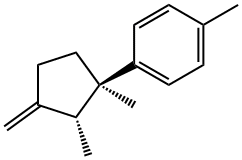 1-(1,2α-Dimethyl-3-methylenecyclopentane-1β-yl)-4-methylbenzene,18452-45-4,结构式