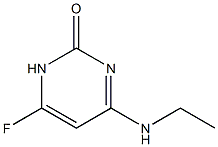 2(1H)-Pyrimidinone,4-(ethylamino)-6-fluoro-(9CI) Structure