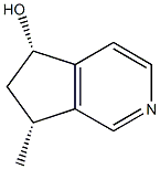 5H-Cyclopenta[c]pyridin-5-ol,6,7-dihydro-7-methyl-,(5R,7S)-rel-(9CI) 化学構造式