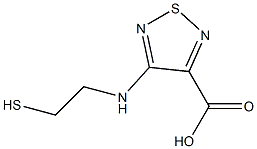 1,2,5-Thiadiazole-3-carboxylicacid,4-[(2-mercaptoethyl)amino]-(9CI) Structure