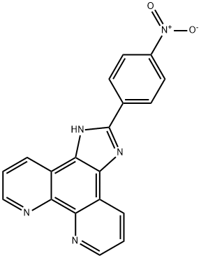 2-(4-硝基苯基)-1H-咪唑[4,5-F]-1,10-邻菲啰啉 结构式