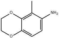 5-甲基-2,3-二氢苯并[B][1,4]二噁己环-6-胺 结构式