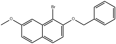 2-(Benzyloxy)-1-Bromo-7-Methoxynaphthalene(WXC02382) Structure