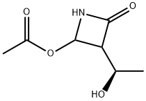 2-Azetidinone,4-(acetyloxy)-3-(1-hydroxyethyl)-,[3(R)]-(9CI) Struktur
