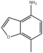 7-甲基-4-氨基苯并呋喃, 185684-92-8, 结构式
