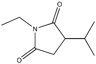 2,5-Pyrrolidinedione,1-ethyl-3-(1-methylethyl)-(9CI),185760-08-1,结构式