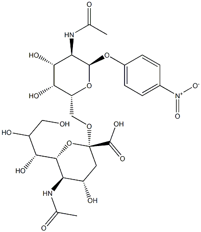 NEU5ACΑ(2-6)GALNAC-Α-PNP, 1858224-04-0, 结构式