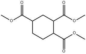 TriMethyl 1,2,4-Cyclohexanetricarboxylate (cis- and trans- Mixture) Structure