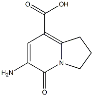 8-Indolizinecarboxylicacid,6-amino-1,2,3,5-tetrahydro-5-oxo-(9CI) Struktur