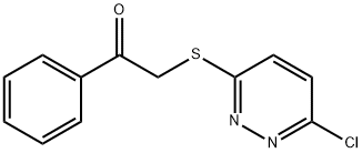 α-[(6-Chloropyridazin-3-yl)thio]acetophenone,18592-51-3,结构式