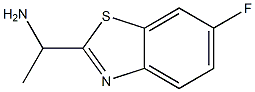 2-Benzothiazolemethanamine,6-fluoro-alpha-methyl-(9CI) Struktur