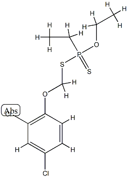 Ethyldithiophosphonic acid S-[(2,4-dichlorophenoxy)methyl]=O-ethyl ester Structure