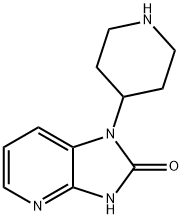 1,3-二氢-1-(4-哌啶基)-2H-咪唑并[4,5-B]吡啶-2-酮,185961-99-3,结构式