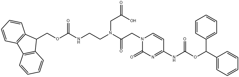 FMoc-PNA-C(Bhoc)-OH Struktur