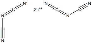 zinc bis(cyanocyanamidate)  Structure