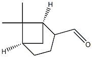 Bicyclo[3.1.1]heptane-2-carboxaldehyde, 6,6-dimethyl-, (1R,5R)-[partial]- (9CI) Structure