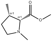 D-Proline, 1,3-dimethyl-, methyl ester, (3S)-rel- (9CI) Struktur