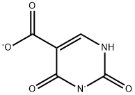 5-Pyrimidinecarboxylic acid, 1,2,3,4-tetrahydro-2,4-dioxo-, ion(2-) (9CI) 结构式