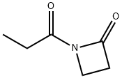 2-Azetidinone,1-(1-oxopropyl)-(9CI) Struktur