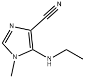 1H-Imidazole-4-carbonitrile,5-(ethylamino)-1-methyl-(9CI) Struktur