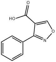 3-苯基异恶唑-4-羧酸,18718-84-8,结构式