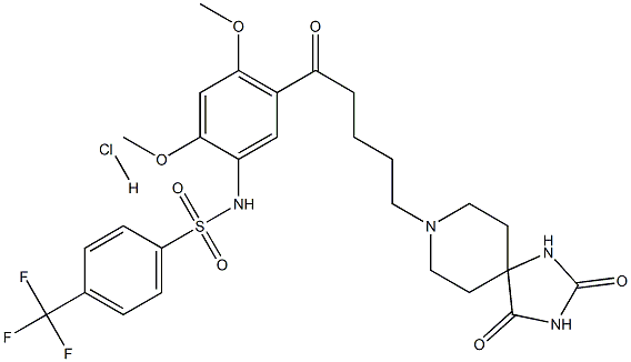 RS 102221 HYDROCHLORIDE,187397-18-8,结构式